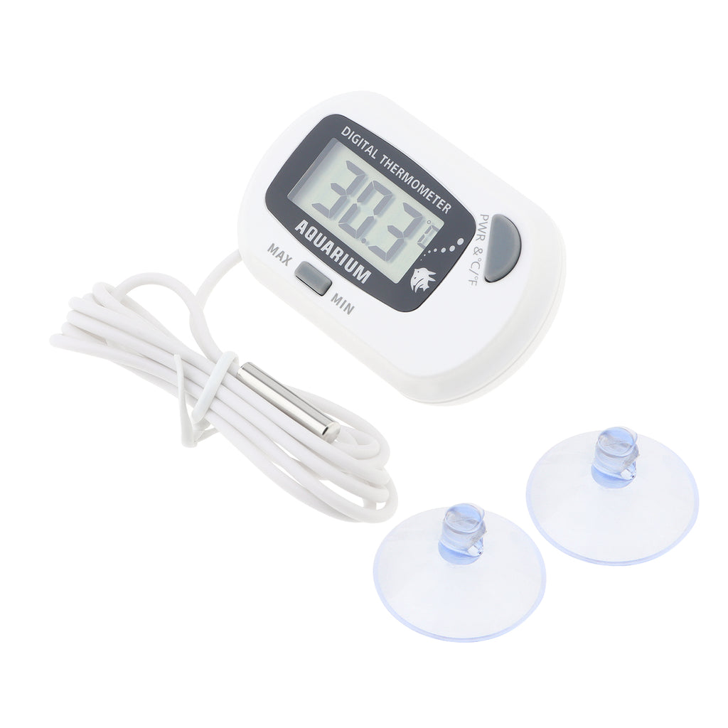 MAX/MIN LCD Display Digital Aquarium Thermometer Fish Tank Water Temperature Meter Tester Gauge Temp Control with Sensor Probe