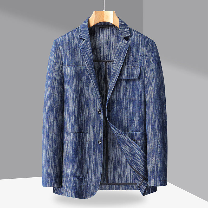 Men's Retro Single-Breasted Denim Jacket