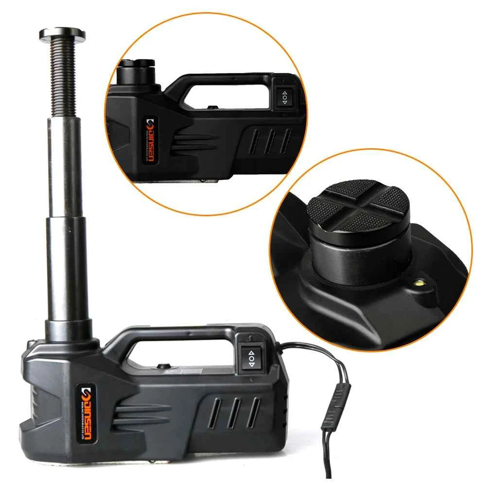 KUNFINE 12V 5Ton 150 W Rated Power 13 A Max.Current Car Electric Tire Lifting Car Jacks Hydraulic Air Infatable Car Floor Jack