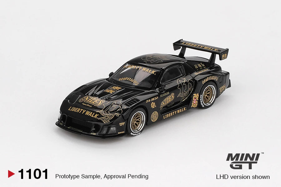 MINIGT 1:64 Lamborghini Huracán GT3 EVO2 #78 Forte Racing 2024 MAZDA RX-7 LB-Super Silhouette FD-NILES Alloy Model Collection