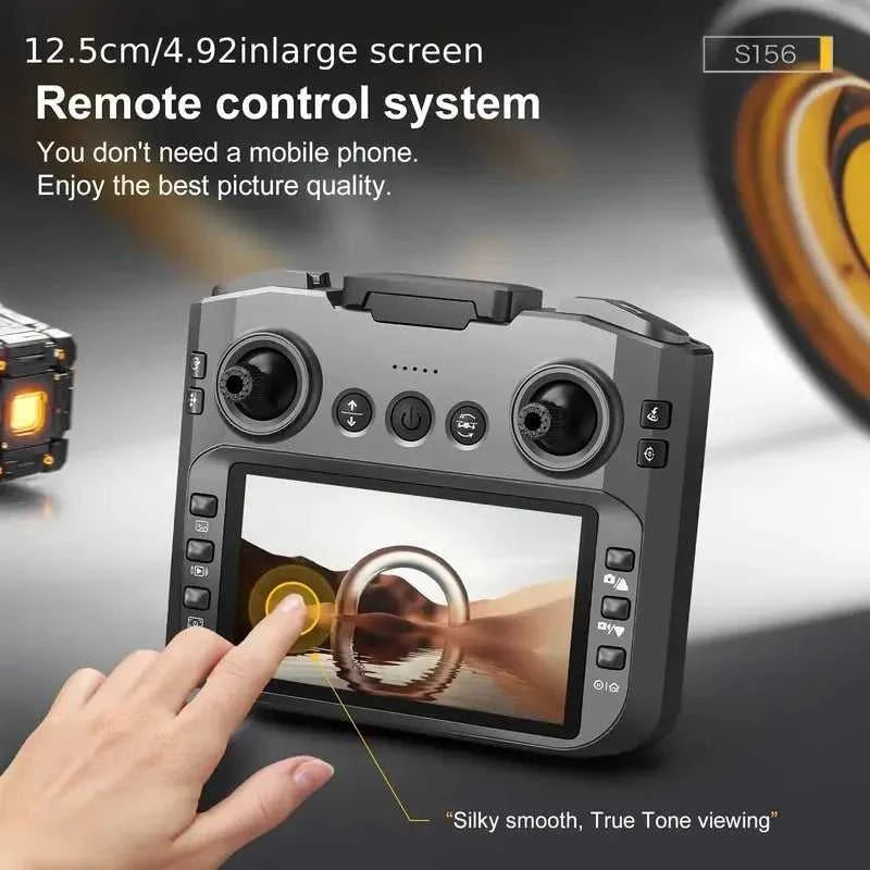[2025 New S156 Drone] HD Dual Camera, 12.5cm/4.92-inch Screen Remote Control, Brushless Powerful Motor,Optical Flow Positioning The jack market .AU The jack market .AU Drones $ 159 14:350850#S156-Orange-3battery