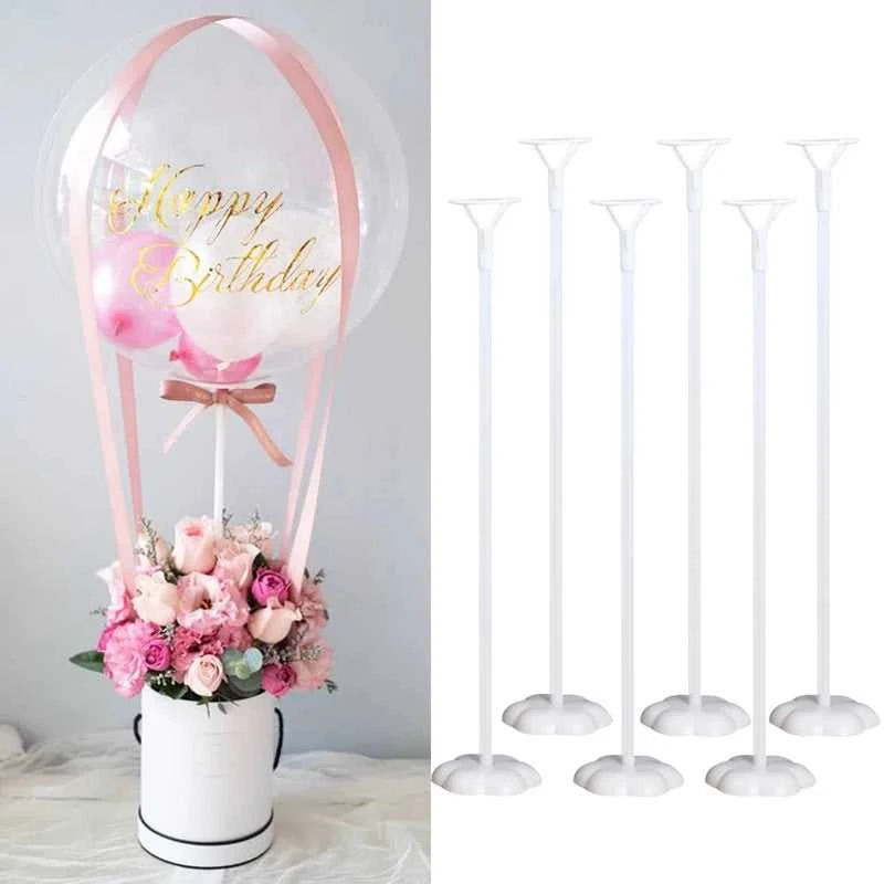 6pcs Balloon Stand Base DIY Balloon Holder Column Support Wedding Table Decoration Adult Kids Birthday Party Baby Shower Favors The jack market .AU The jack market .AU Home $ 25 14:7670#yellow
