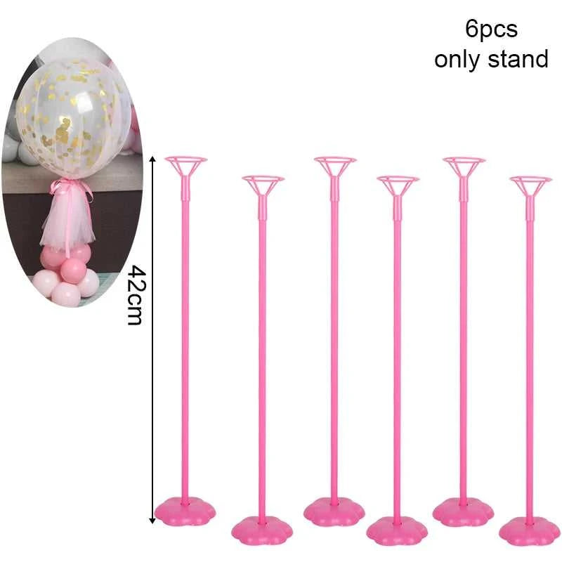 6pcs Balloon Stand Base DIY Balloon Holder Column Support Wedding Table Decoration Adult Kids Birthday Party Baby Shower Favors The jack market .AU The jack market .AU Home $ 25 14:7670#yellow