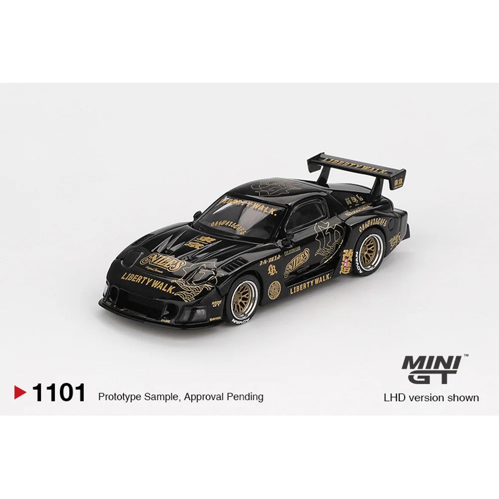 MINIGT 1:64 Lamborghini Huracán GT3 EVO2 #78 Forte Racing 2024 MAZDA RX-7 LB-Super Silhouette FD-NILES Alloy Model Collection