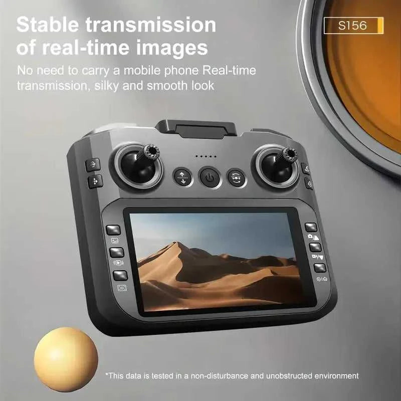 [2025 New S156 Drone] HD Dual Camera, 12.5cm/4.92-inch Screen Remote Control, Brushless Powerful Motor,Optical Flow Positioning The jack market .AU The jack market .AU Drones $ 159 14:350850#S156-Orange-3battery