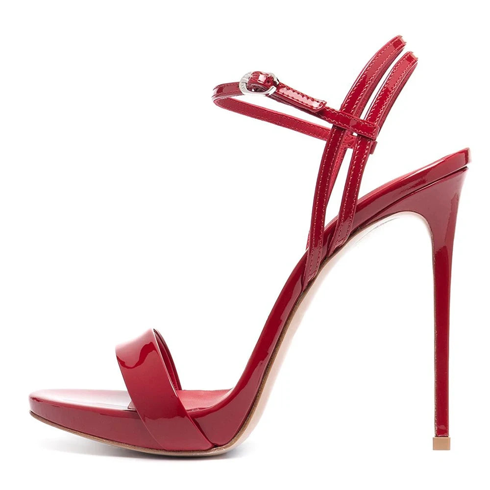 Women’s Green Open Toe High Heel Sandals, Ankle Strap Stiletto Heels for Party Wedding Evening,Multi-color