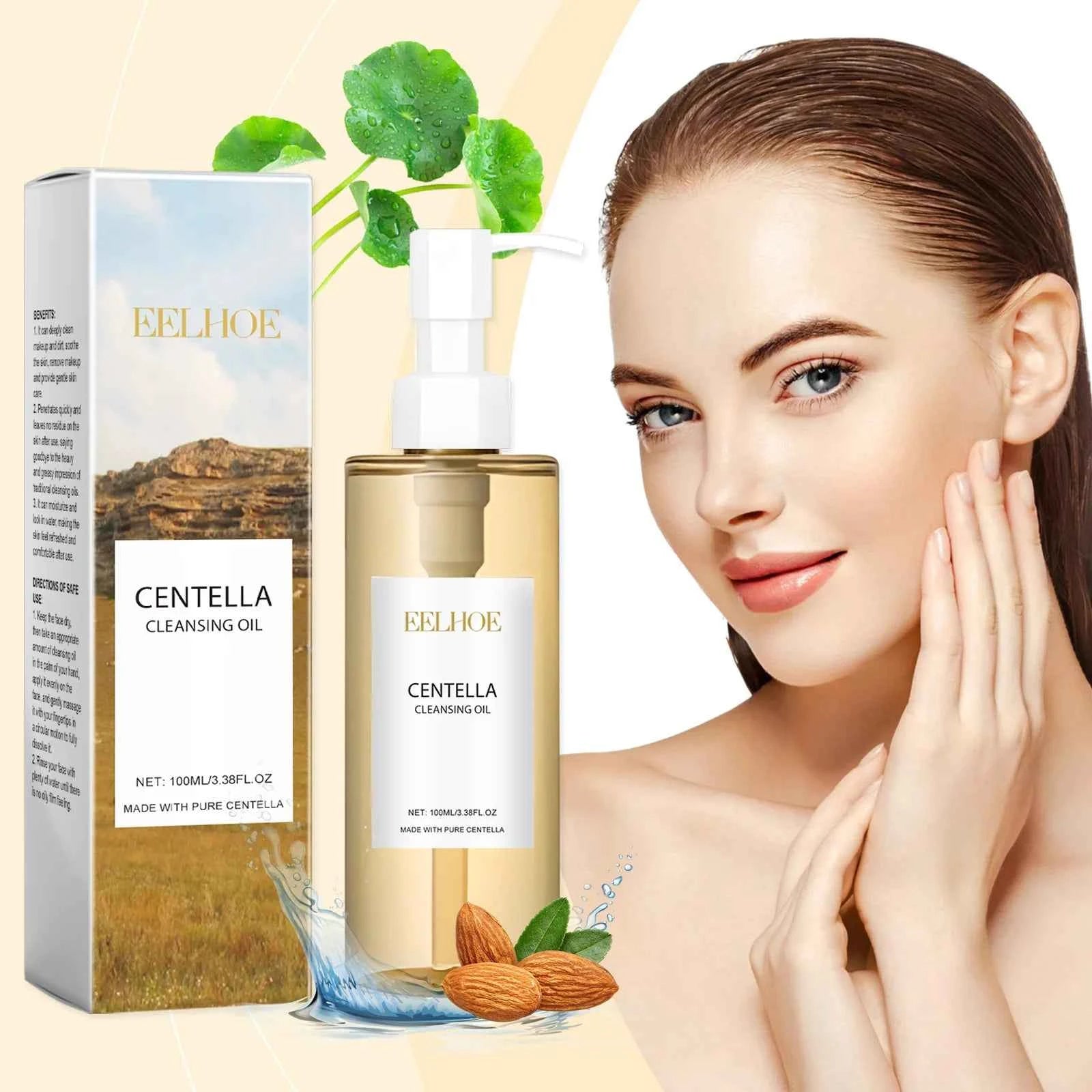 EELHOE Sensitive Skin Cleansing Oil - Controls Oil, Shrinks Pores & Soothes with Centella Asiatica - 100ml