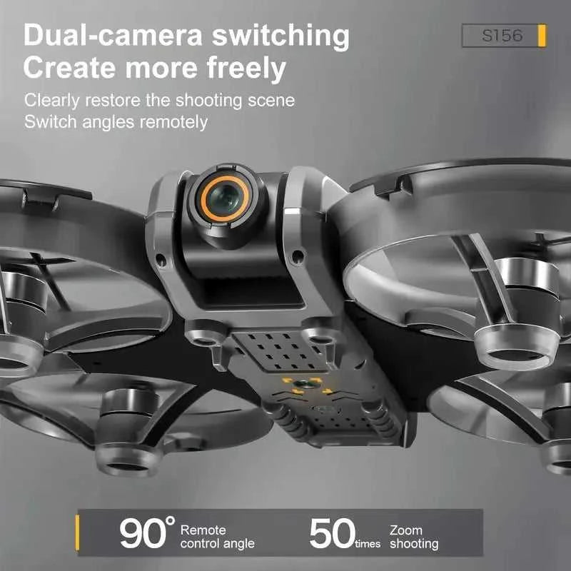 [2025 New S156 Drone] HD Dual Camera, 12.5cm/4.92-inch Screen Remote Control, Brushless Powerful Motor,Optical Flow Positioning The jack market .AU The jack market .AU Drones $ 159 14:350850#S156-Orange-3battery