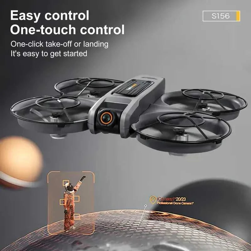 [2025 New S156 Drone] HD Dual Camera, 12.5cm/4.92-inch Screen Remote Control, Brushless Powerful Motor,Optical Flow Positioning The jack market .AU The jack market .AU Drones $ 159 14:350850#S156-Orange-3battery