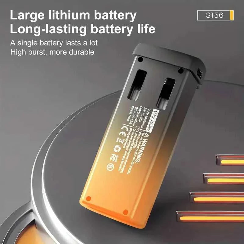 [2025 New S156 Drone] HD Dual Camera, 12.5cm/4.92-inch Screen Remote Control, Brushless Powerful Motor,Optical Flow Positioning The jack market .AU The jack market .AU Drones $ 159 14:350850#S156-Orange-3battery