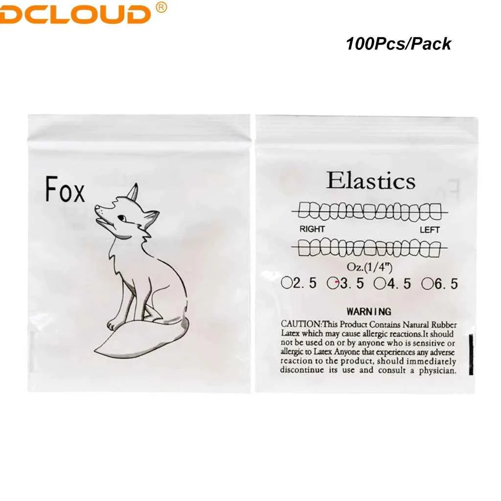 100Pcs Dental Orthodontic Rubber Bands Ortho Elastics Latex Braces Dentist Ligature Ties Ligation Rings 2.5/3.5/4.5/5.0/6.5 OZ