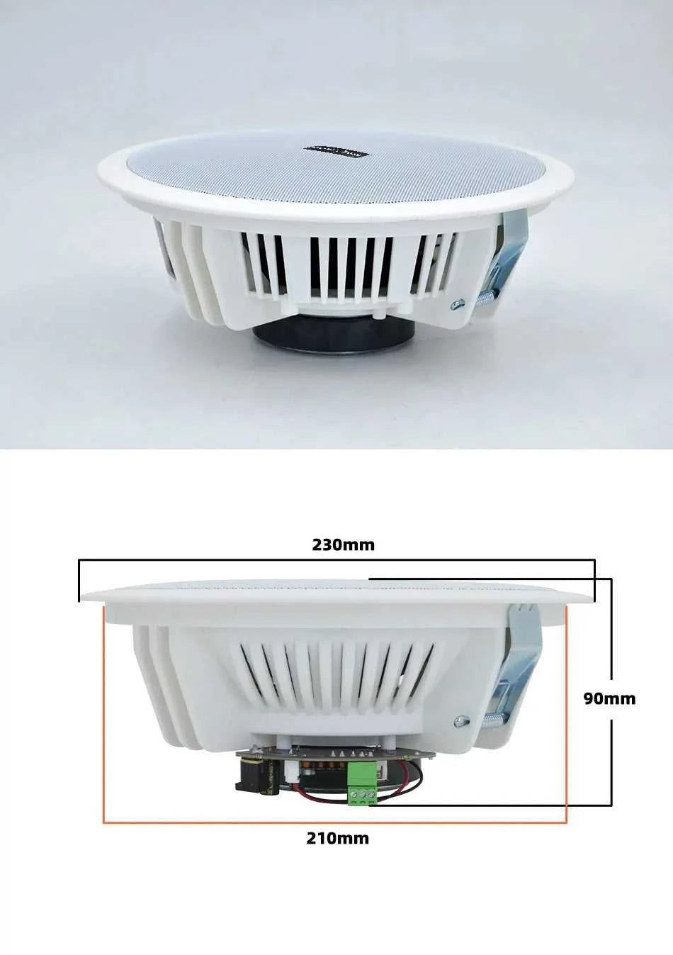 8inch20W Home audience Bluetooth Ceiling Speakers Built-in Digital Class D Amplifier Recessed Speaker System for Kitchen Lounge The jack market .AU The jack market .AU Accessories Electronics $ 116 14:347#1pc speaker;200007763:201336100;200509262:9620104110#AU Plug