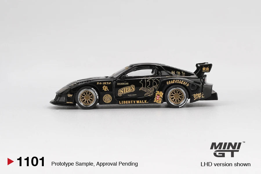 MINIGT 1:64 Lamborghini Huracán GT3 EVO2 #78 Forte Racing 2024 MAZDA RX-7 LB-Super Silhouette FD-NILES Alloy Model Collection