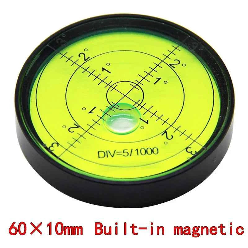 Magnetic Mini Level Meter - High Precision Metal Bubble for Perfectly Level Surfaces, Compact 60x10mm Design