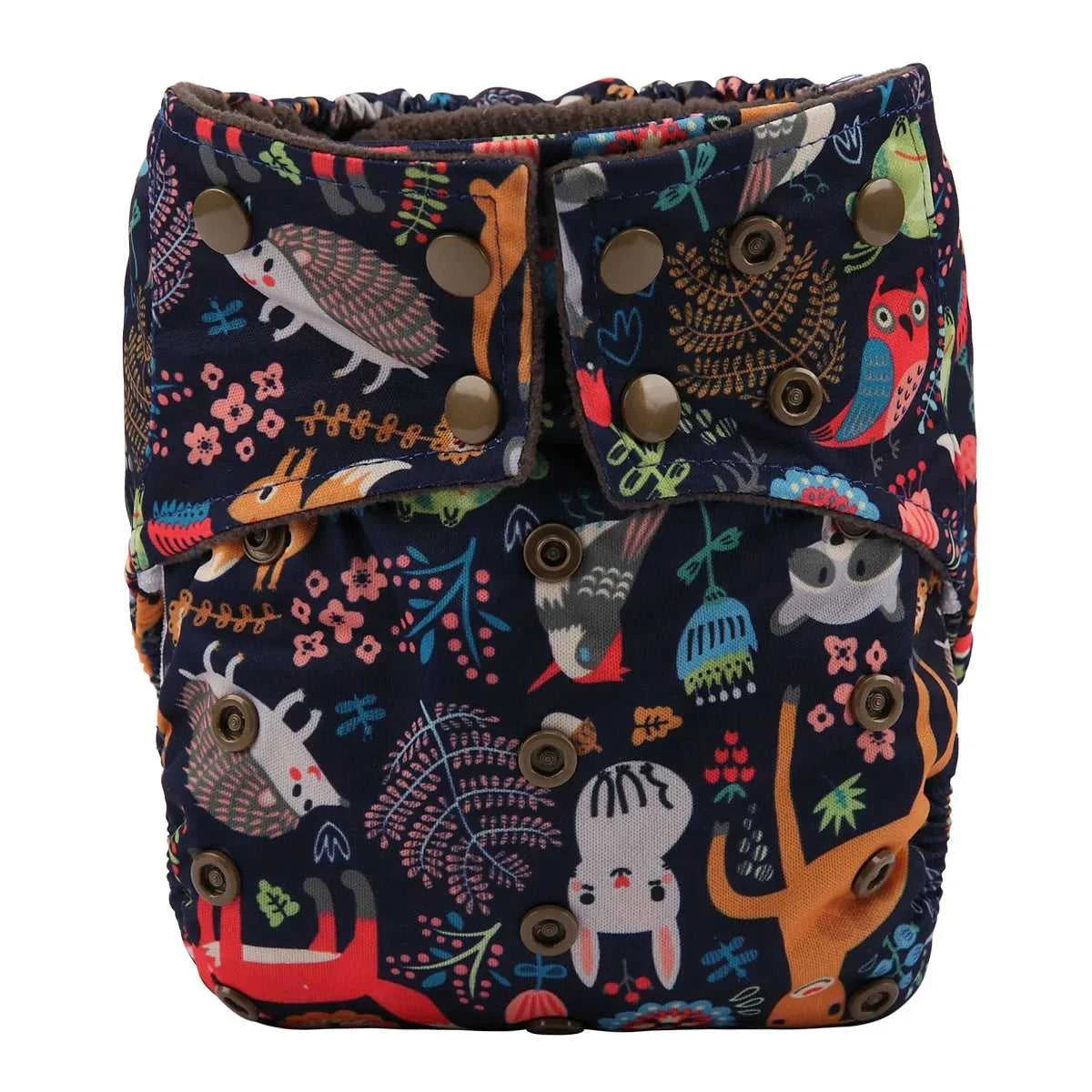 1 Charcoal Bamboo Baby Cloth Diaper Nappy Washable Reusable Double Gusset 3-15kg 8-36lbs NO INSERT The jack market .AU The jack market .AU Mum & Kids: Essential Products for Every Family $ 25 14:200006155#CD58 owl