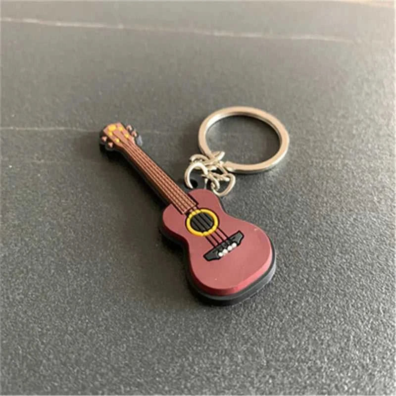30Pcs Guitar Keychain Man Women Punk Violin Musical Instrument Silicone Pendant Keyring Holder Friends Gifts Bag Jewelry The jack market .AU The jack market .AU Jewellery & Chains $ 61 14:193#Style B