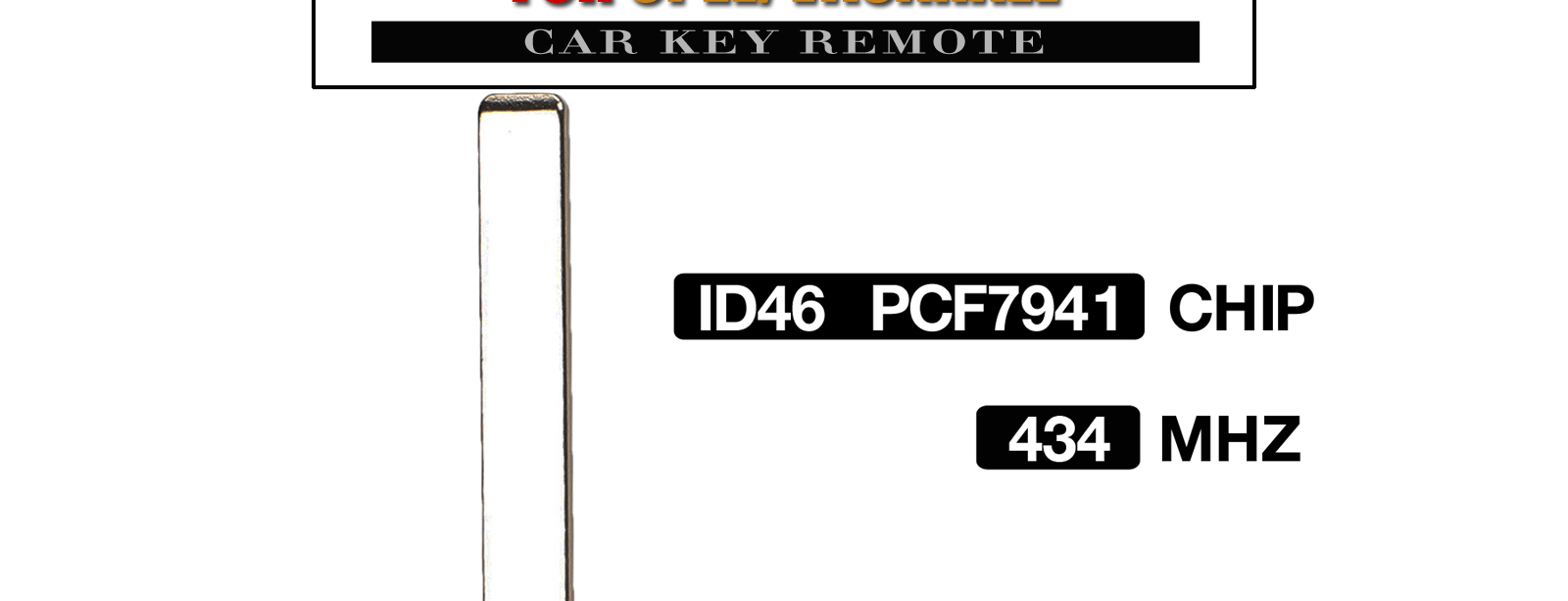 jingyuqin 433MHz PCF7941 Remote Car Key For Opel/Vauxhall Corsa D 07-12 Meriva B 10-13 Astra H 2004 - 2009 Zafira B 05-13