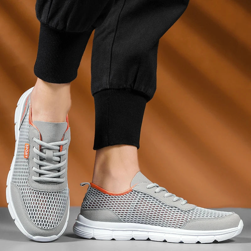 Men Sneakers Shoes Mesh Casual Shoes Lac-up Shoes Men Tenis Light Comfortable Breathable Sneakers Men Shoes Zapatillas Hombre