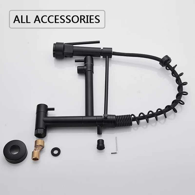 Rozin Matte Black Pull Down Kitchen Faucet Single Cold Water Dual Spouts Kitchen Tap 4 Colors Wall Mounted ABS Nozzle Crane The jack market .AU The jack market .AU Home $ 96 14:496#Gold Faucet;200007763:201336342
