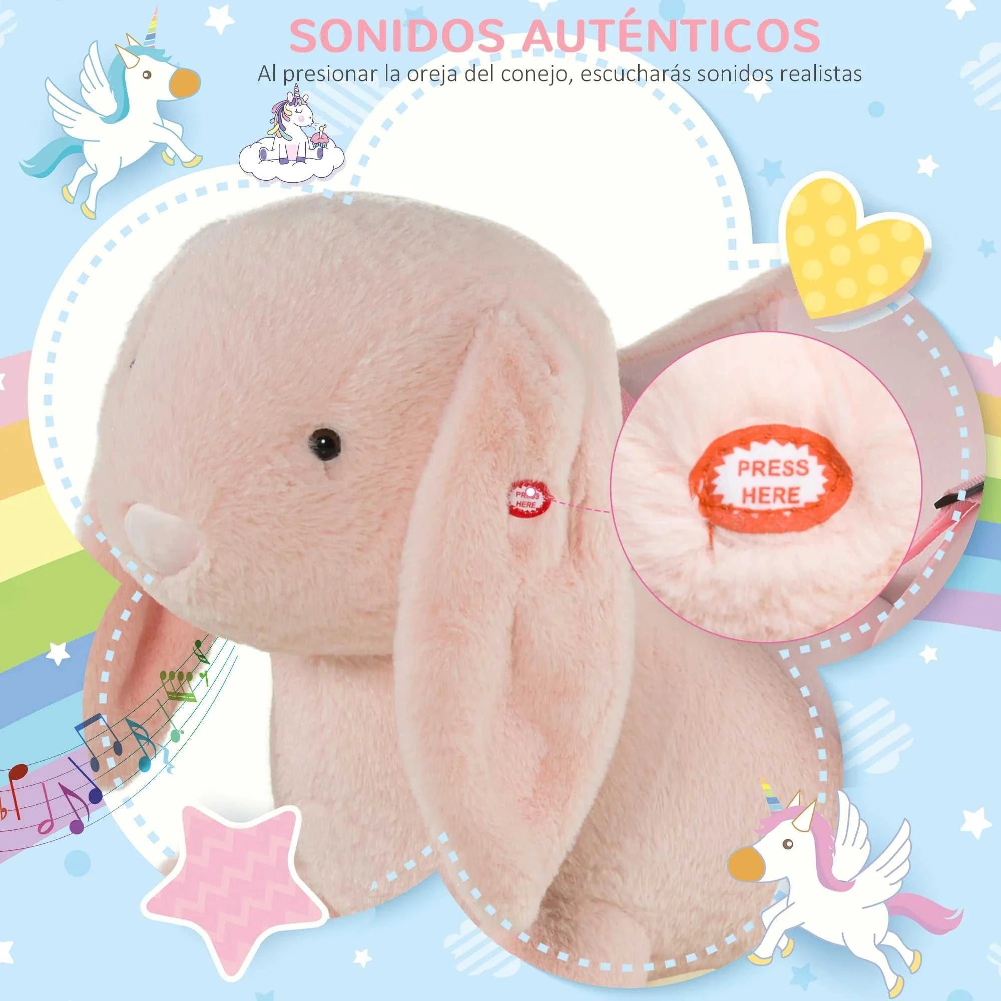 Homcom Rocking Horse Rabbit for Babies 18-36 Months with Sound and Belt The jack market .AU The jack market .AU Little Wonders $ 155 200007763:201336104