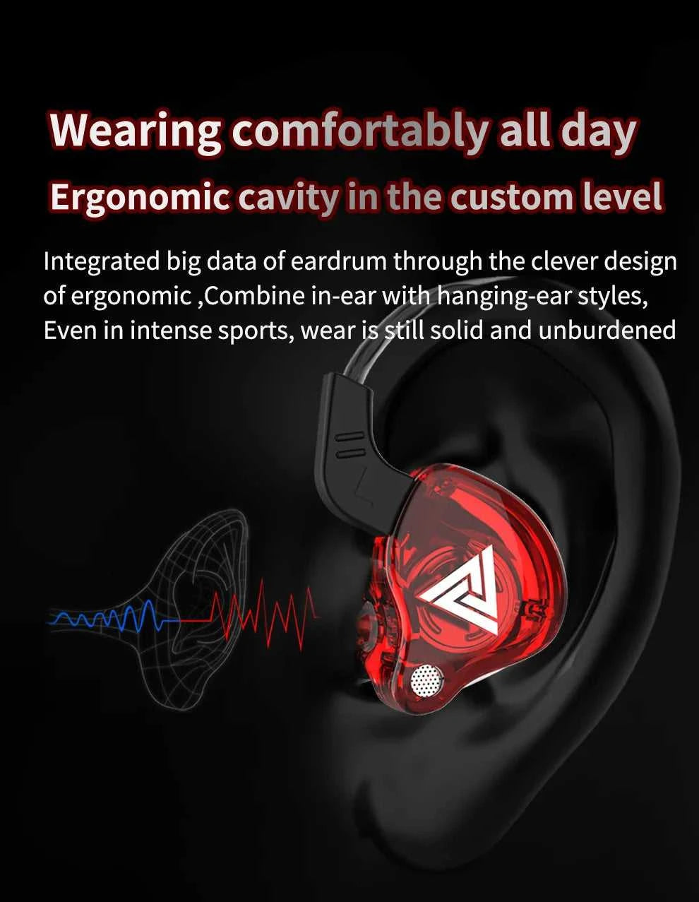QKZ AK6 Wired Headphones Dual Drive HiFi Earphone with Microphone 3.5mm Sport Running Music Earbuds Bass Stereo Headset Original The jack market .AU The jack market .AU Accessories Electronics $ 51 14:350853#AK6 Green B