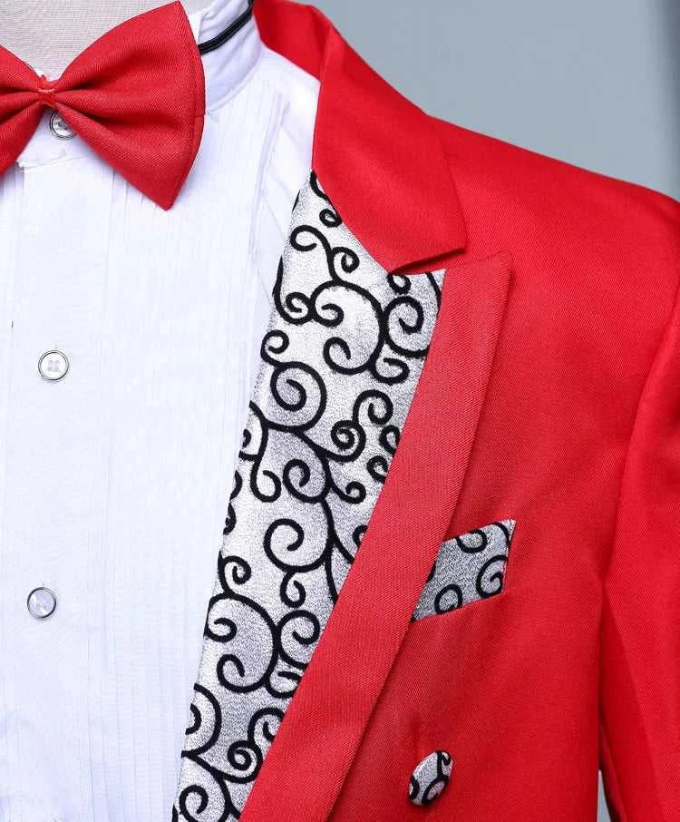Tuxedo Dress Suits Men Embroidery Shiny Lapel Tail Coat Tuxedo Wedding Groom Tailcoats Party Stage Singer Suits Dress Coat Tails The jack market .AU The jack market .AU Men Fashion $ 69 14:200002130#Flower white;5:100014065
