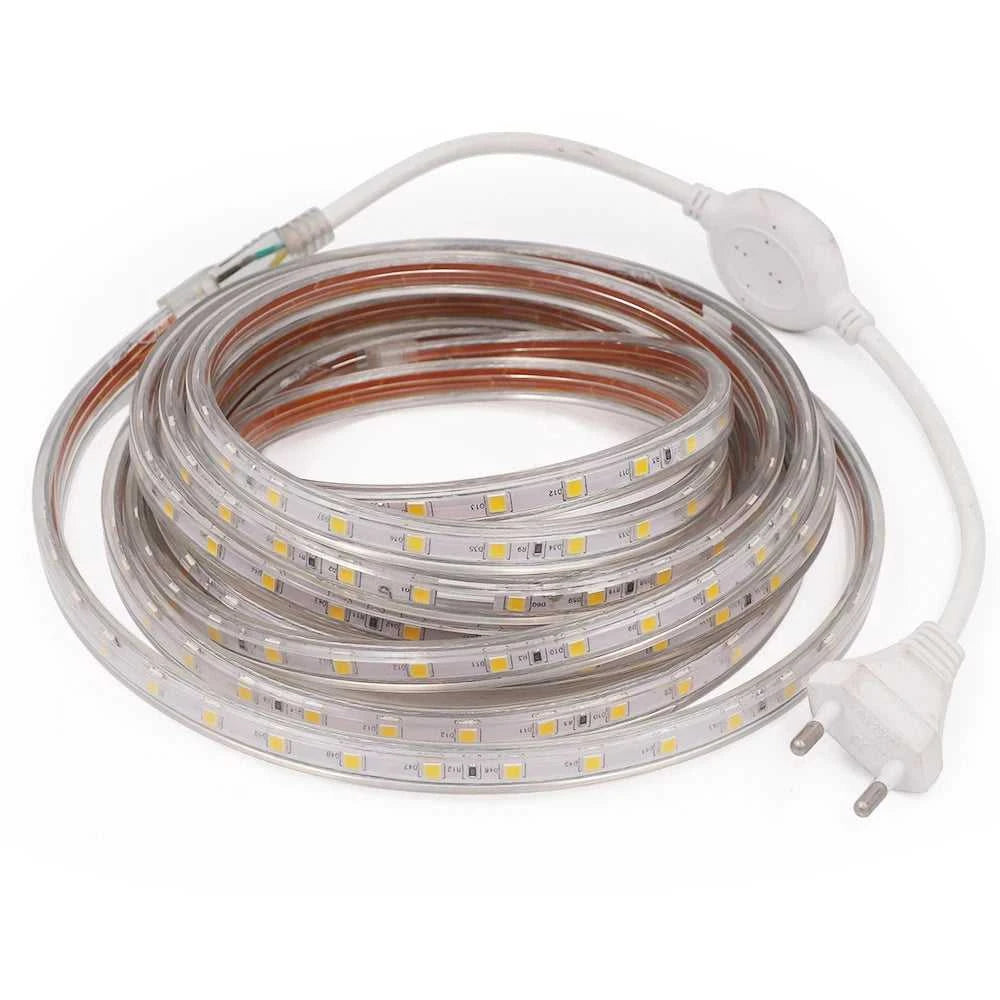 AC 220V LED Strip 60LEDs/m 5050 IP67 Waterproof Outdoor Decoration Red Green Blue Yellow White Flexible Ribbon Tape LED Strip The jack market .AU The jack market .AU Home $ 68 136:29;14:29#EU 220V;200007763:201336100;249:200006309#5m
