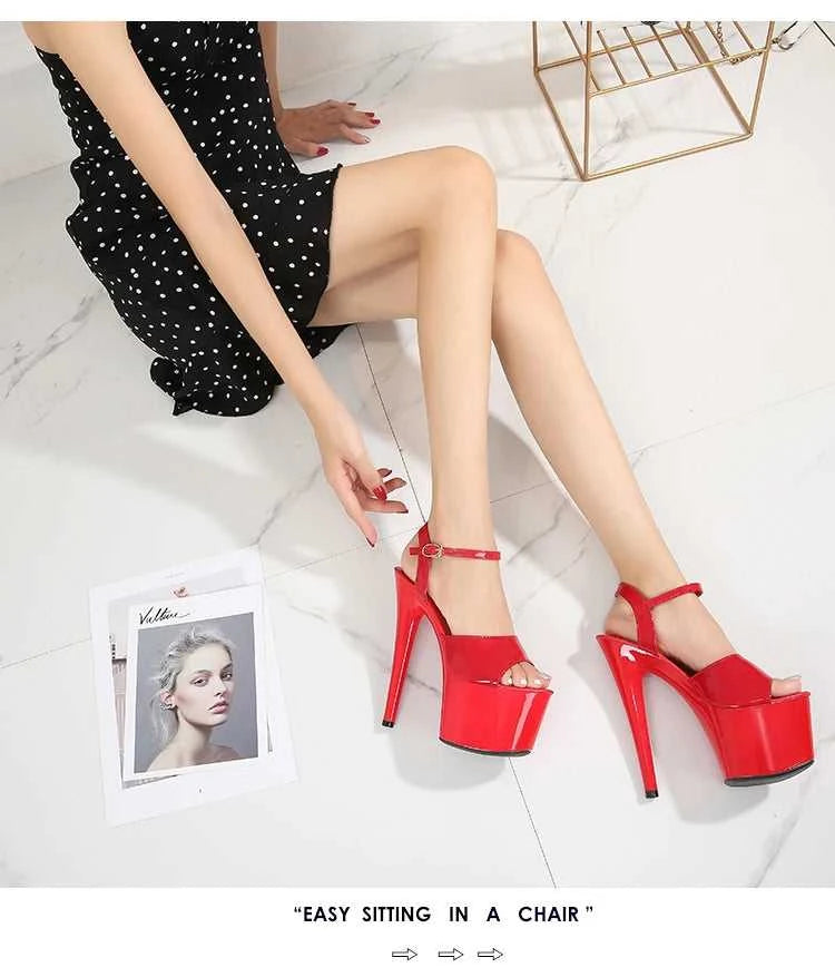2022 Stripper Pole Dance Shoes High Heels Women Sexy Show Shoes Party Club 13 15 17CM Sandals Platform High-heeled Shoes Wedding The jack market .AU The jack market .AU Step Up Your Style: Trendy Shoes for Every Occasion! $ 94 14:366#Blue leopard;200000124:3434