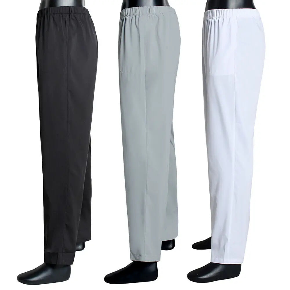 Muslim Pants for Men Solid Islamic Clothing Thobe Bottoms Ramadan Wear Turkish Dubai Arabic Traditional Costumes Male Trousers
