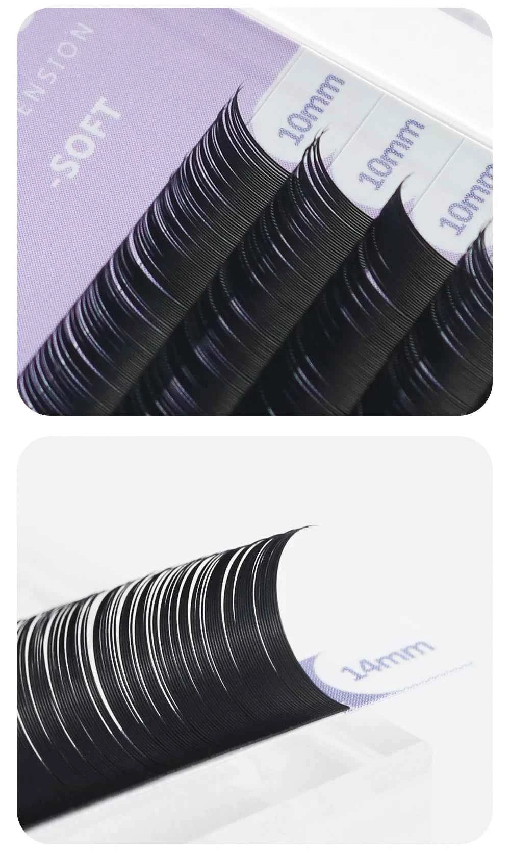 ANNAFRIS Premium Mink Eyelash Extensions - 5 Cases, 16 Rows, C/DD Curl for Stunning, Natural Volume