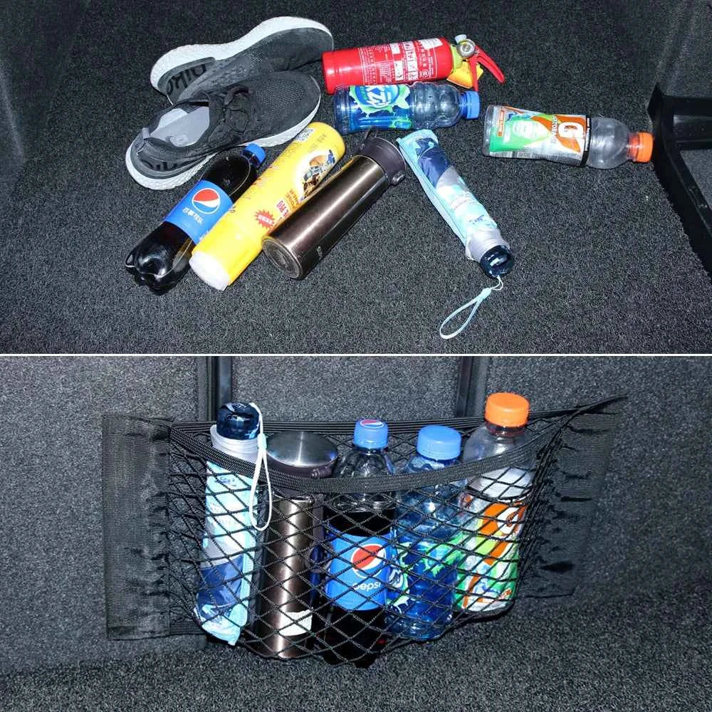 Car Organizer Trunk Net Cargo Storage Mesh for Volkswagen VW Polo Tiguan Passat B6 B7 B8 T5 T6 Golf UP Vento Arteon Touareg