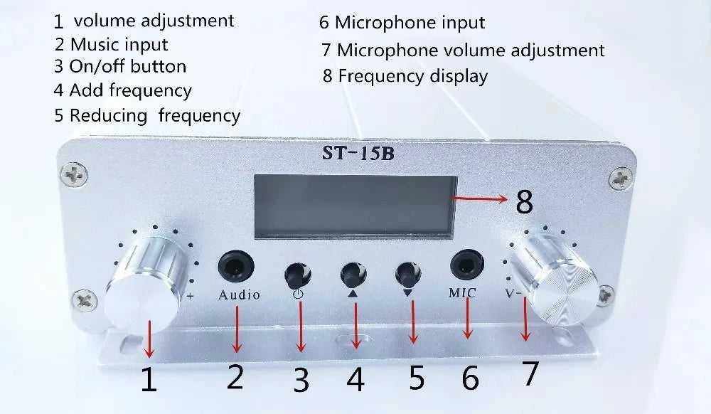 V1 Radio station stereo PLL FM transmitter broadcast station 86-108MHZ 15w Car Church Radio Community Broadcasting The jack market .AU The jack market .AU Accessories Electronics $ 127 14:29#BNC;200007763:201336100
