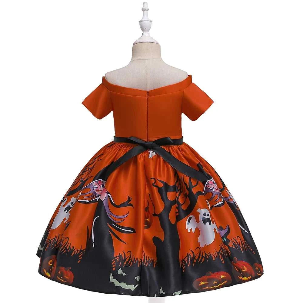 Girls Dress Halloween Costume For Kids Girl Party Dresses Children Girls Pumpkin Lace Witch Printed Cosplay Princess Dress The jack market .AU The jack market .AU Mum & Kids: Essential Products for Every Family $ 44 14:350852#black;200000463:200004187#100 (2T)