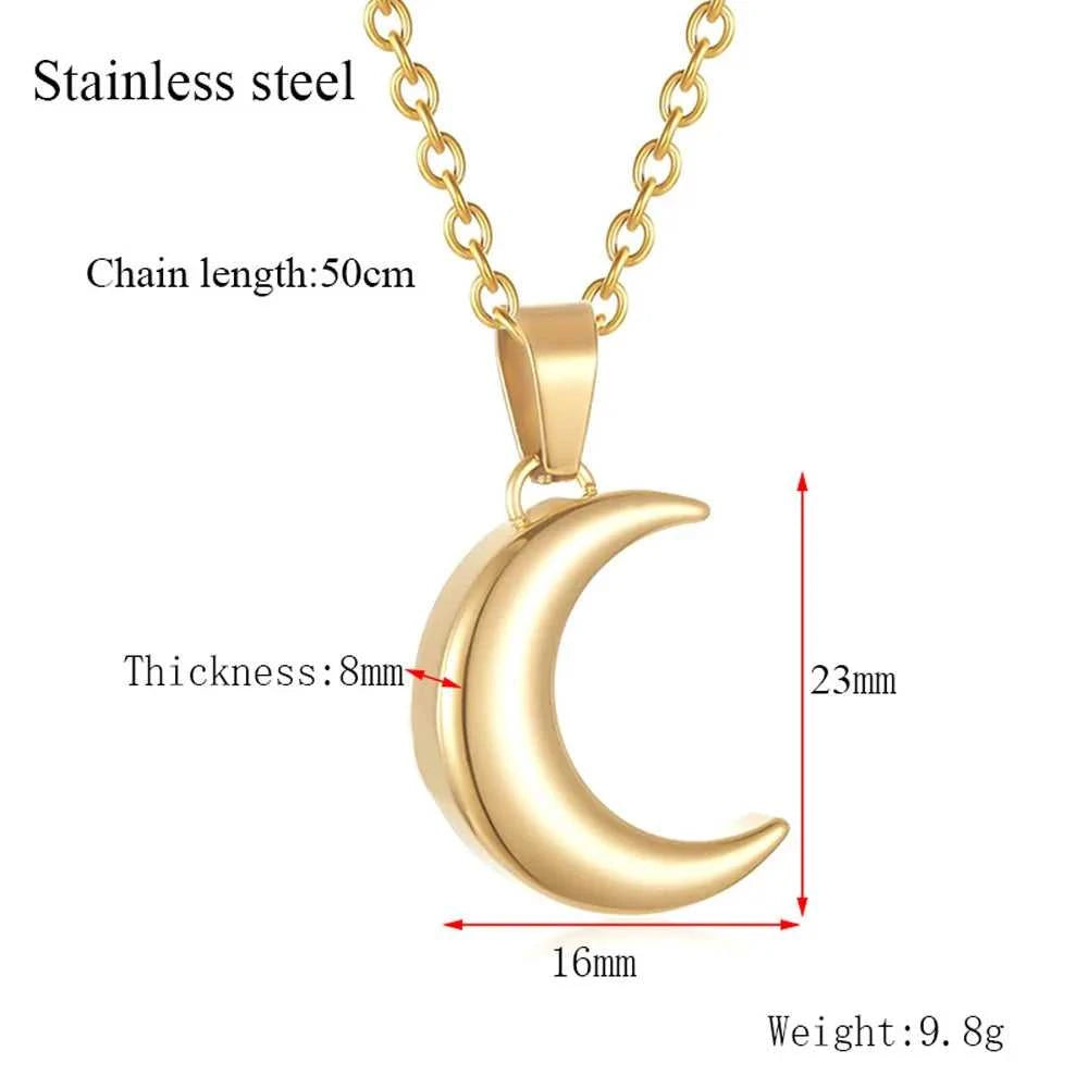 Stainless Steel Crescent Moon Pendant Cremation Jewelry Urn Necklaces for Human Pet Ashes Memorial Jewelry Gift for Women Men The jack market .AU The jack market .AU Jewellery & Chains $ 53 200001033:361187#Rose Gold
