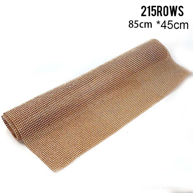 1 Pc 3mm Glass Rhinestone+Gold/Silver Aluminum Rhinestone Mesh Trim ABS Plastic HotFix For DIY Wedding Dress Jewelry