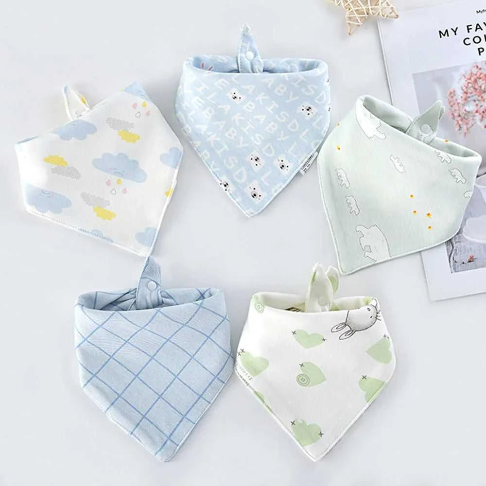 5Pcs/Lot Baby Bandana Bibs Cotton Triangle Double Layer Infant Feeding Burp Cloths Saliva Towel Apron Newborn Accessories The jack market .AU The jack market .AU Mum & Kids: Essential Products for Every Family $ 27 14:173#8;200007763:201336100