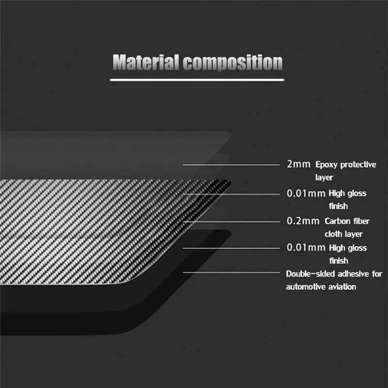 Carbon Fiber Material Black Stickers Cover Trim For Toyota Camry 2012 2013 2014 Car Interior Decorative Accessories