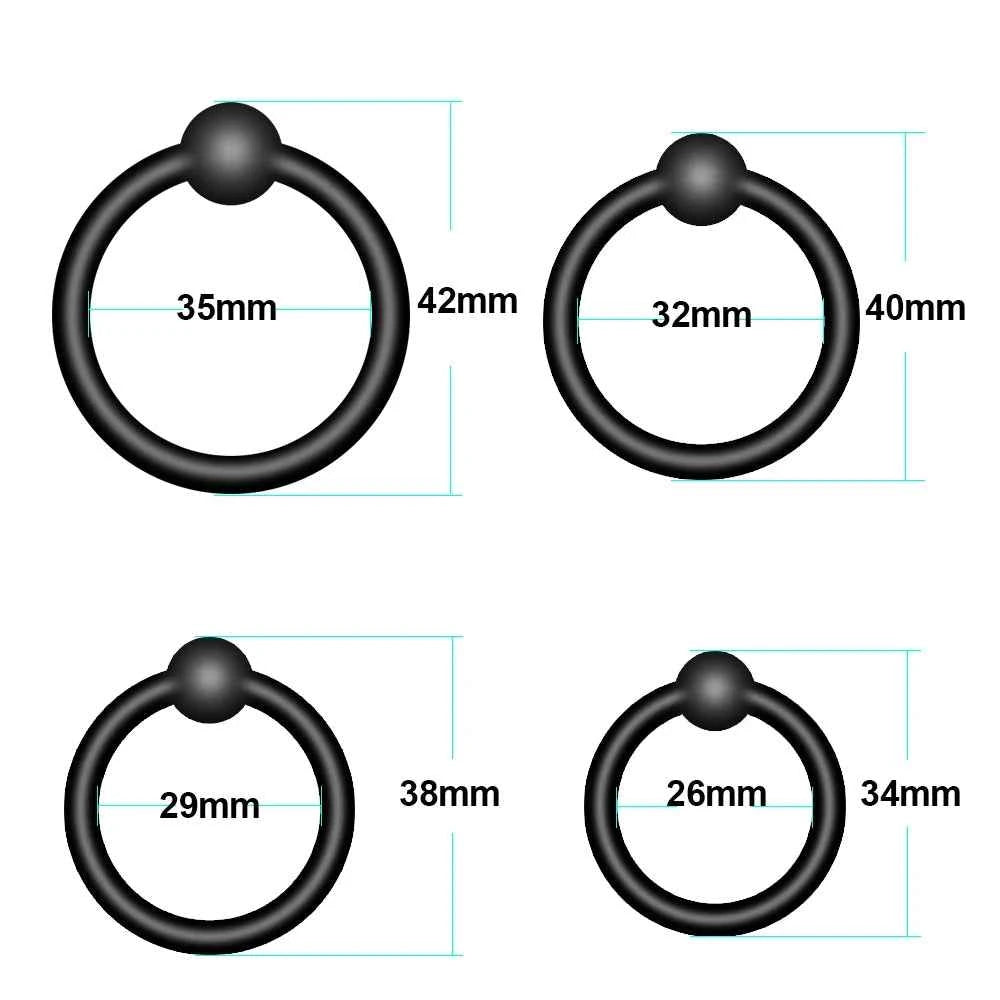 Silicone Cockring Sleeve for Enhanced Pleasure & Delayed Ejaculation - Perfect for Couples