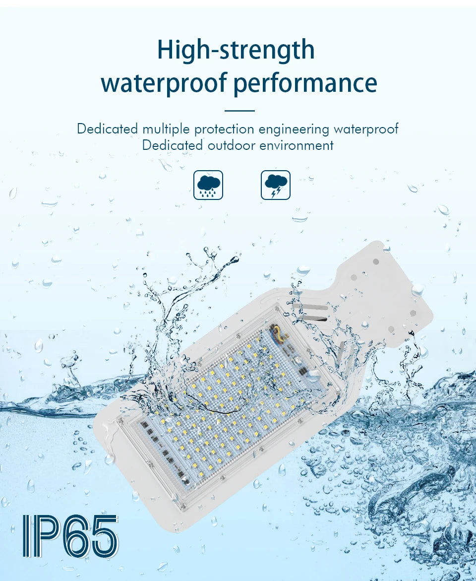 LED Street Lamp 100W AC 110V 220V 230V 240V Outdoor Floodlight Spotlight IP65 Waterproof Garden Road Street Pathway Pole Lights - Jack market 1988Jack Market 1988