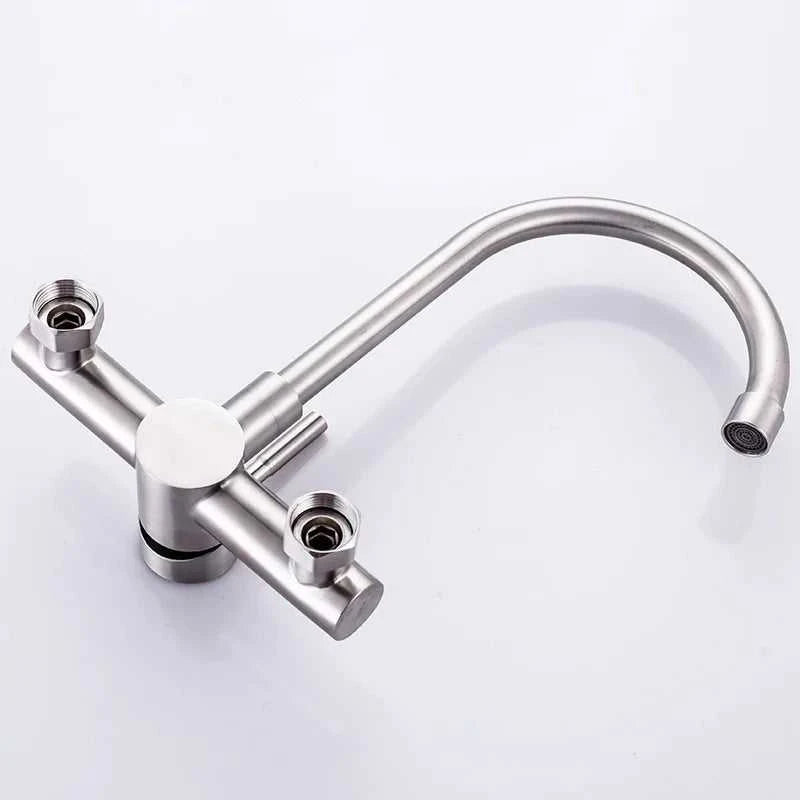 304 Stainless Steel Kitchen Wall-mounted Sink Faucet Double Hole Rotatable Hot and Cold Dish Sink Dish Sink Tap The jack market .AU The jack market .AU Home $ 101 <none>