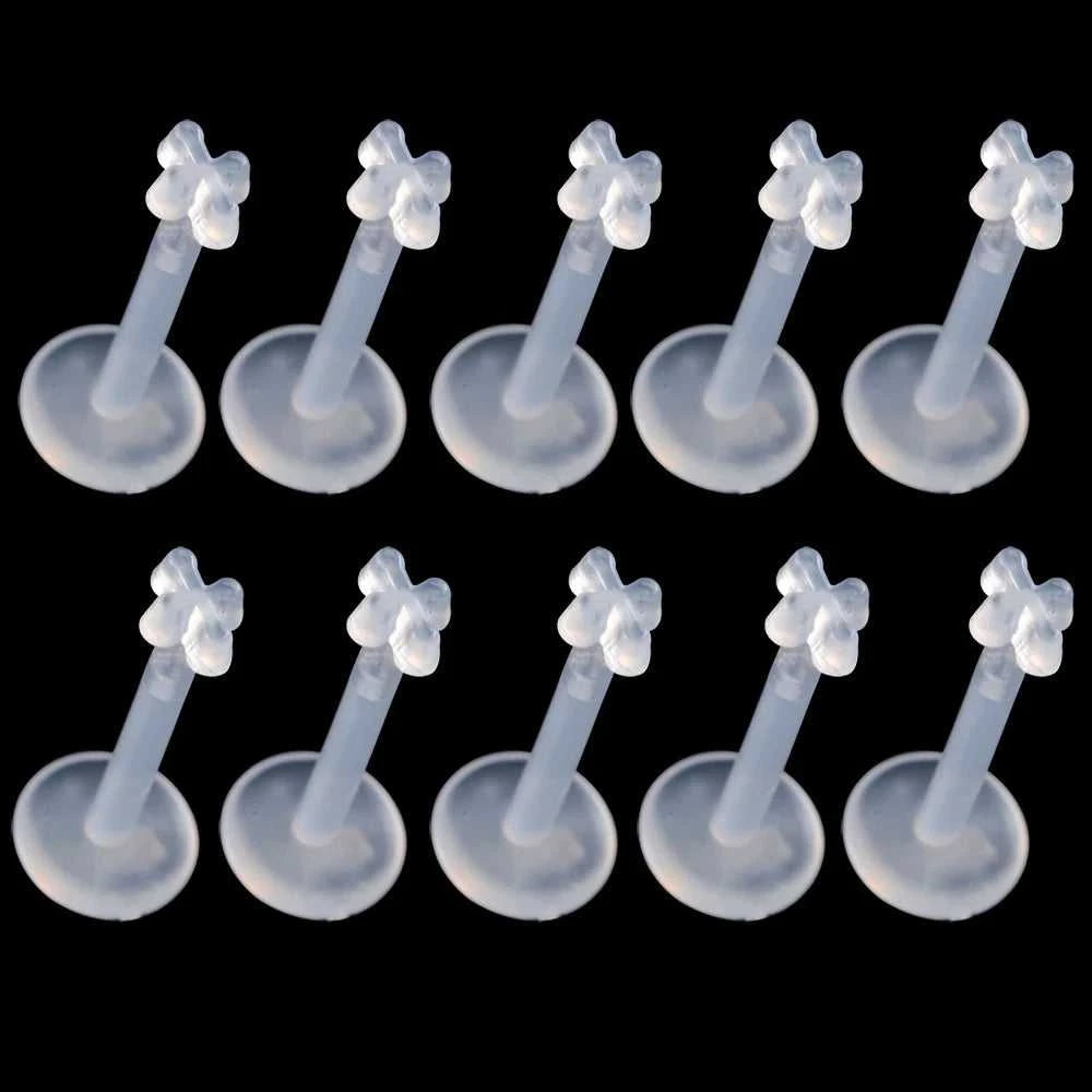 10pcs Bio Flexible PTFE Push-in Pin Labret Retainer Bead Flesh Color Earring Lip Ring Stud Fashion Body Piercing Jewelry The jack market .AU The jack market .AU Jewellery & Chains $ 47 200000783:175#1.2x8x3mm;200001033:200003763#Clear-Cone;200007763:201336100