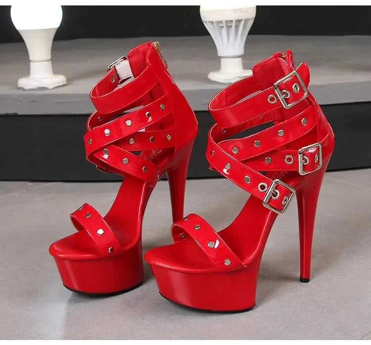 2025 Mclubgirl 8661 Series 15cm Heel 4.5cm Platform 8 Model Rivet Pull ROMAN SANDALS Quick Sell High Heels 15cm LFD The jack market .AU The jack market .AU Step Up Your Style: Trendy Shoes for Every Occasion! $ 86 14:771#15CM-Apricot;200000124:200000898