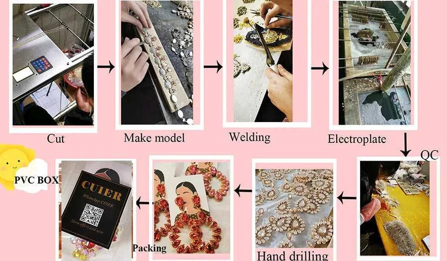 CUIER 22cm Huge Size Drop Pendant Earrings Clip on Drag Queen Jewelry Crystal AB TV show Accessories Men's Earrings Fashion The jack market .AU The jack market .AU Jewellery & Chains $ 122 200001034:200003699#AB silver