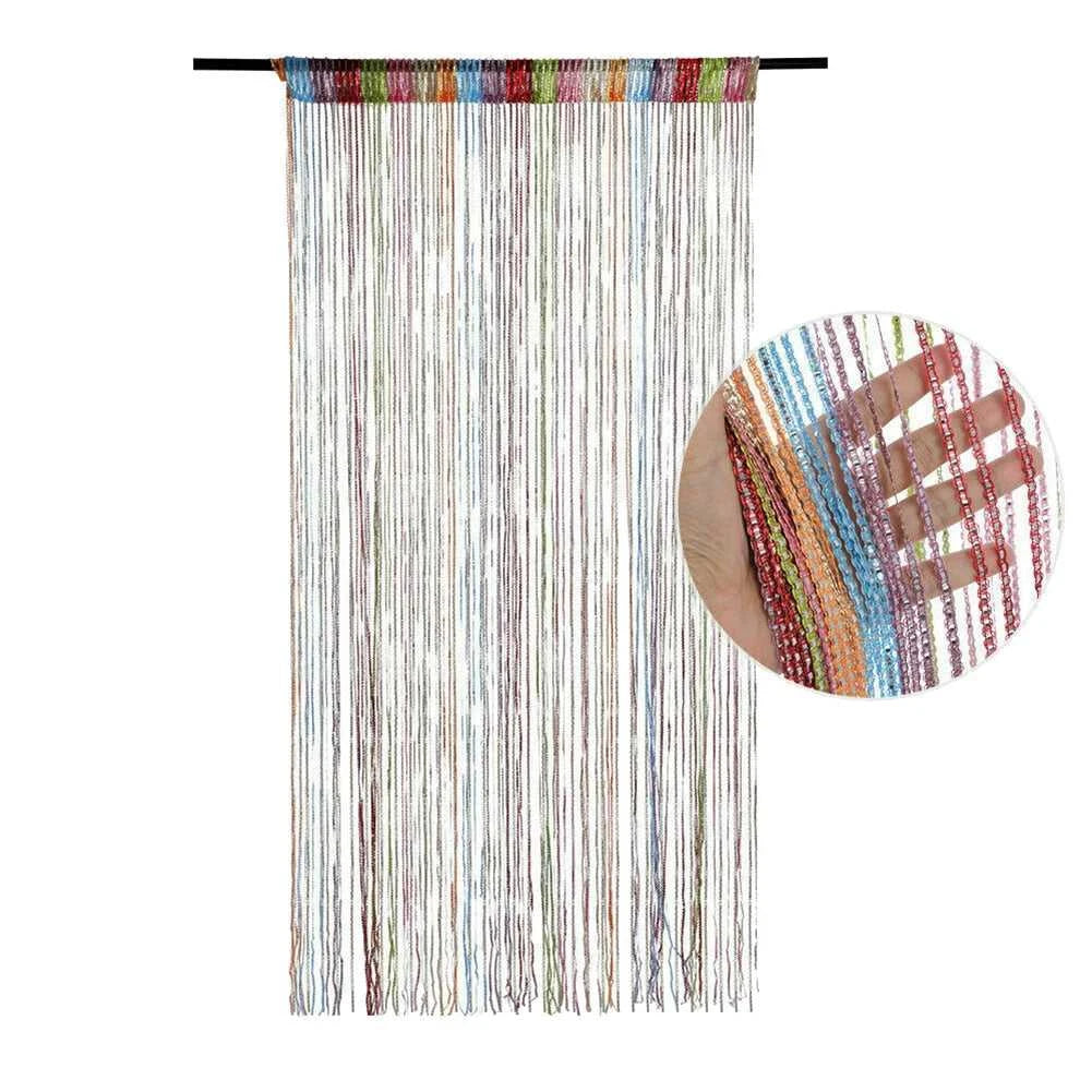 1m*2m Beaded Curtain Door Tassel String Curtain Partition Curtain Silver Tassel Silver Door Curtain Line Curtain Home Decoration The jack market .AU The jack market .AU Home $ 54 14:200003699#WH