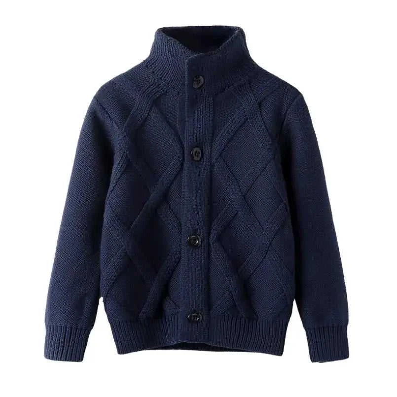 2023 new Spring Autumn Boys Sweater Solid Color Keep Warm Knitting Jacquard Weave V-neck Cardigan For Kids 2-10 Years Old The jack market .AU The jack market .AU Mum & Kids: Essential Products for Every Family $ 42 14:1254#Picture Color;200000463:200004187#2T-3T