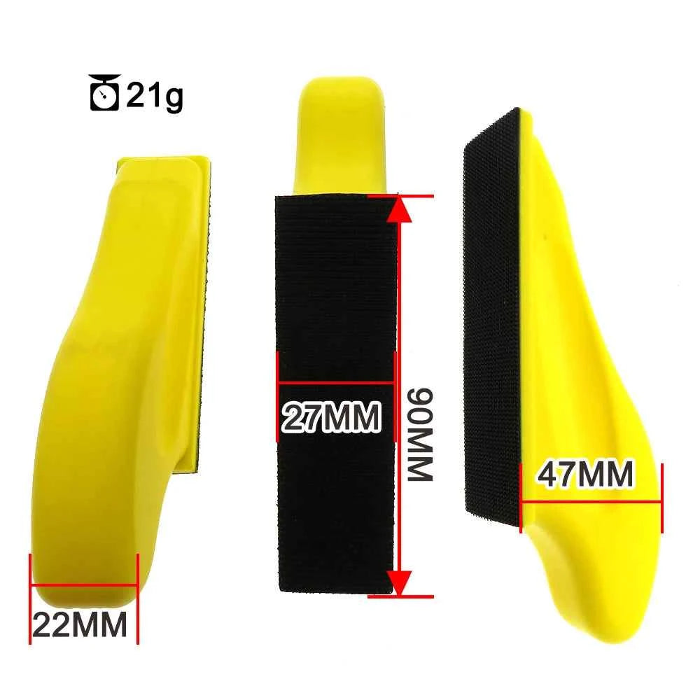 1/2/5 pcs New Arrival Hand Sanding Block 27mmx90mm PU Sander Sandpaper Holder Abrasive Tool Polishing Hook & Loop Discs Abrasive