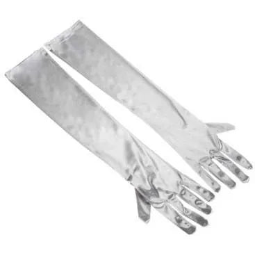 Bridal Elegance Elbow-Length Satin Gloves - Multi-Color, Stylish & Affordable Wedding Accessories
