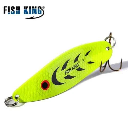 FISH KING 20-30g Metal Spoon Hard Fishing Lure Artificial Wobblers For Trolling Trout Spoon Bait Bass Pike With Treble Hook The jack market .AU The jack market .AU Fishing Gear $ 20 14:200002984#004;5:100014443#30g