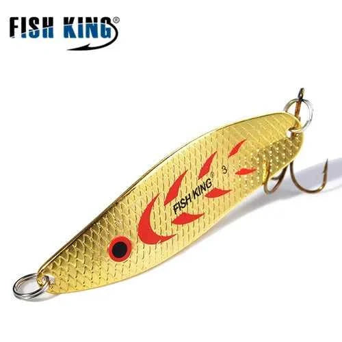 FISH KING 20-30g Metal Spoon Hard Fishing Lure Artificial Wobblers For Trolling Trout Spoon Bait Bass Pike With Treble Hook The jack market .AU The jack market .AU Fishing Gear $ 20 14:200002984#004;5:100014443#30g