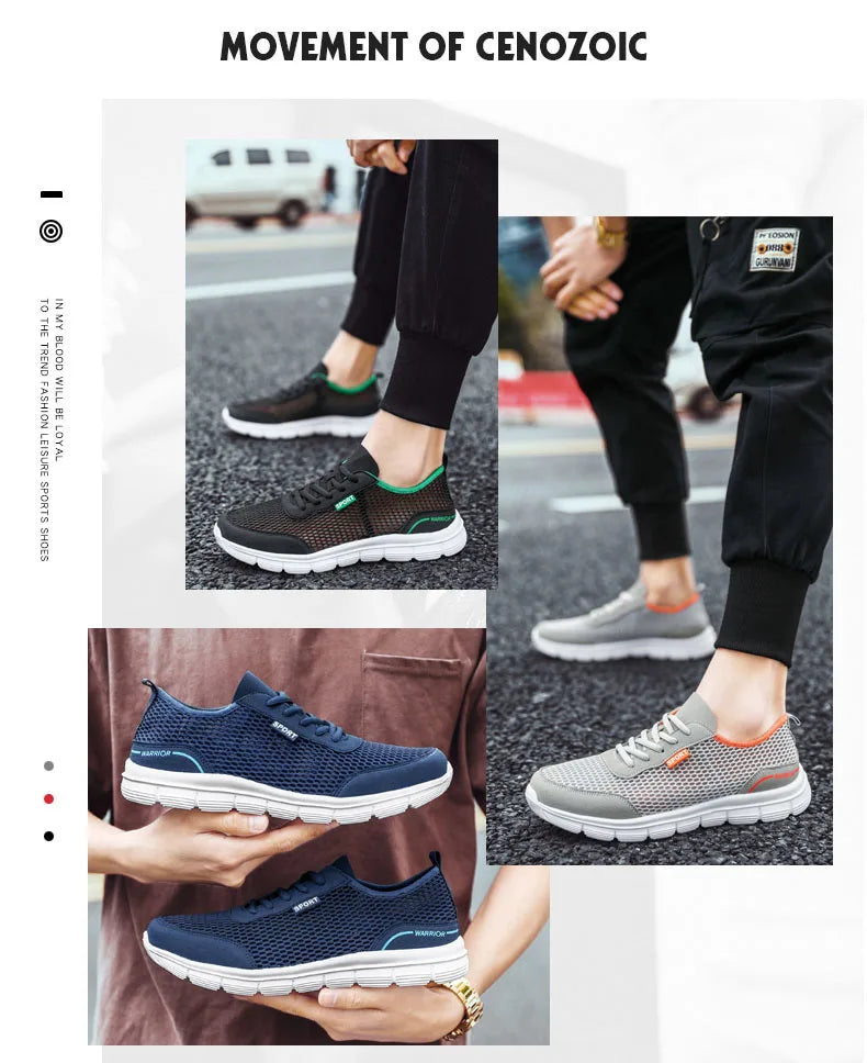 Men Sneakers Shoes Mesh Casual Shoes Lac-up Shoes Men Tenis Light Comfortable Breathable Sneakers Men Shoes Zapatillas Hombre